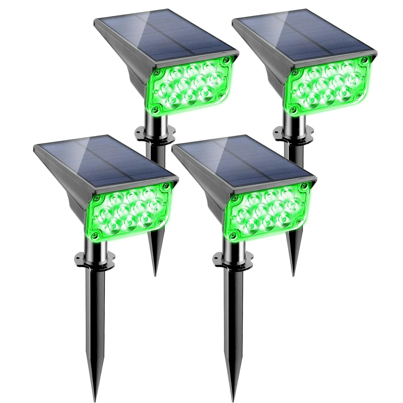 4-Piece Solar Outdoor Spotlights — additional view