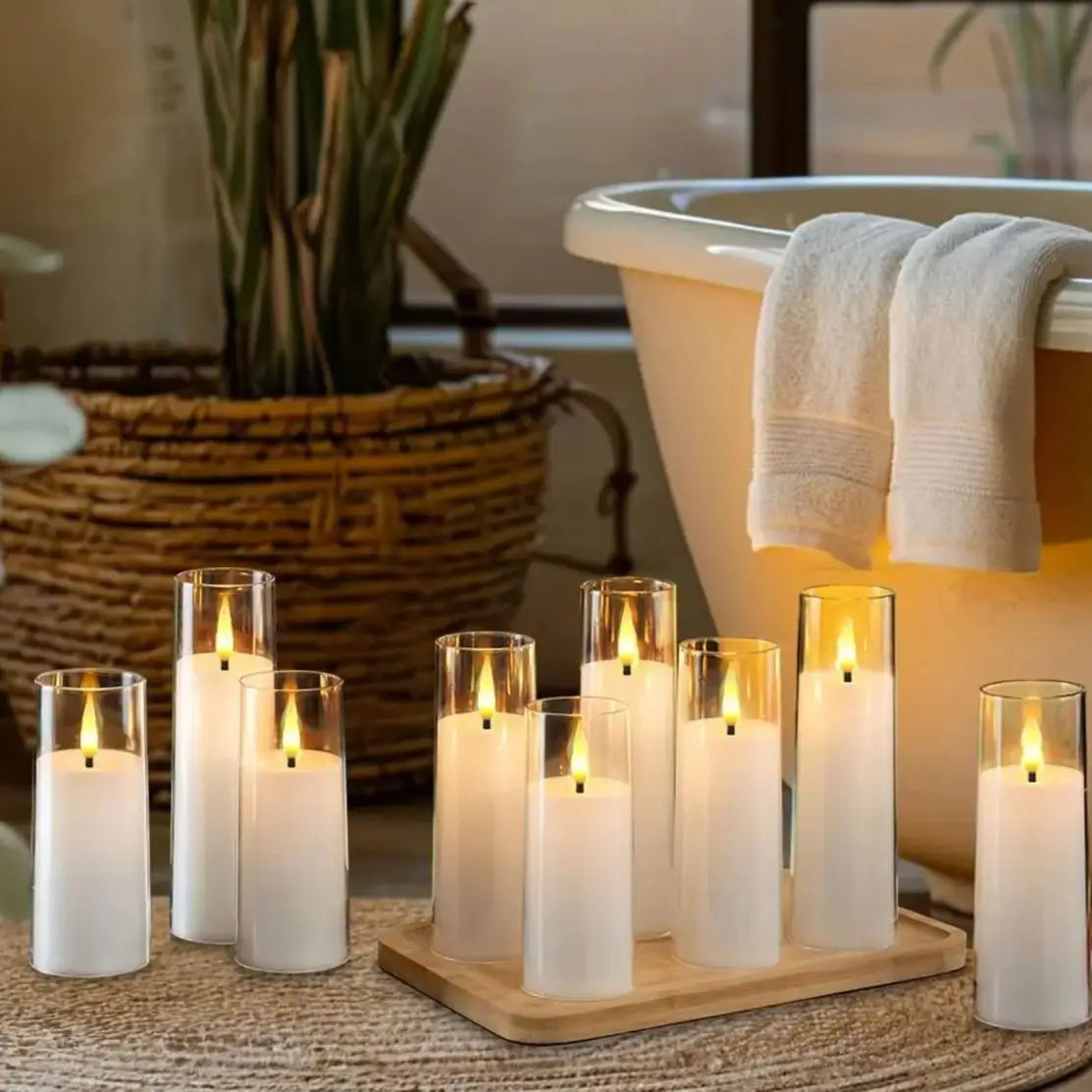 Flameless Acrylic LED Candles