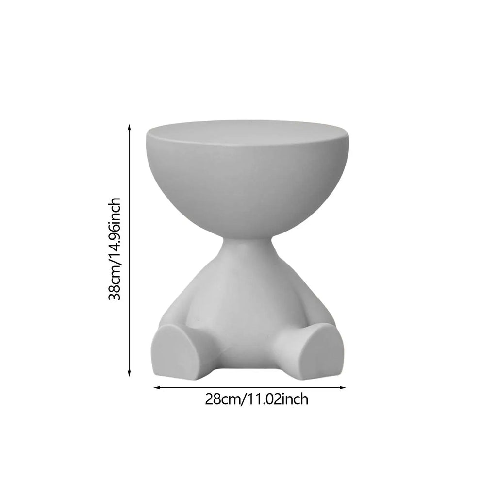 CreamFlat Round Side Table