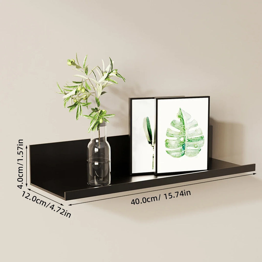 No-Drill Floating Bathroom Shelf