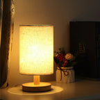 USB Dimmable Fabric Shade Table Lamp