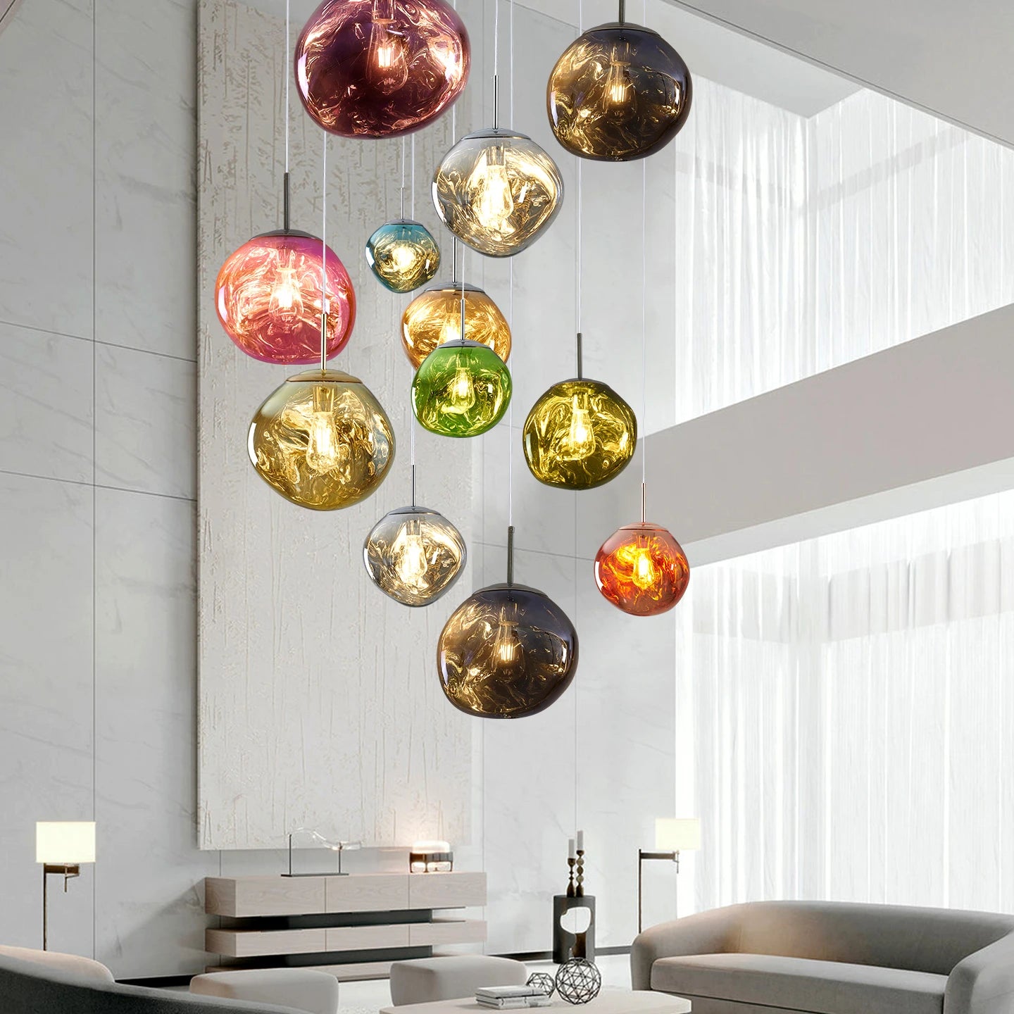 Lava Glass Pendant Light