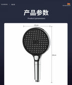 15CM Big Panel High Pressure Shower Head With Filter 3 Modes Large Flow Spray Nozzle Rainfall Shower Faucet Bathroom Accessories