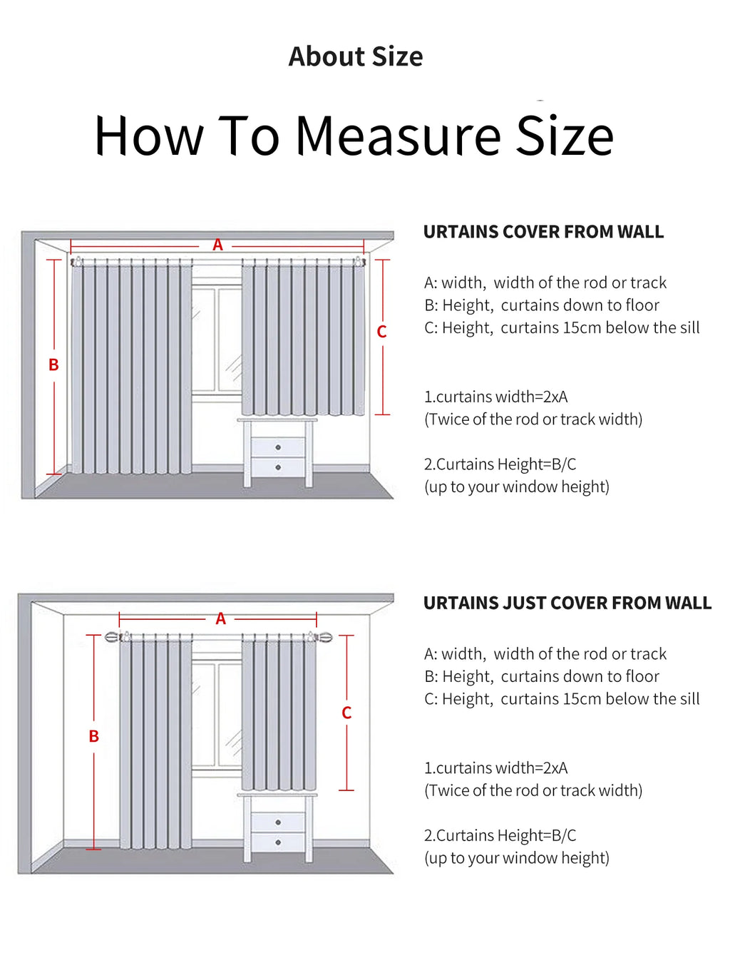 Blackout Thermal Curtains with Inner Lining, Noise Reduction Drapes for Bedroom Balcony Window, Thickened Privacy Shades
