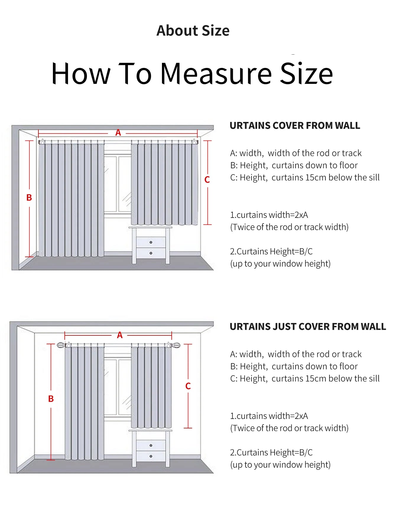 Blackout Thermal Curtains with Inner Lining, Noise Reduction Drapes for Bedroom Balcony Window, Thickened Privacy Shades