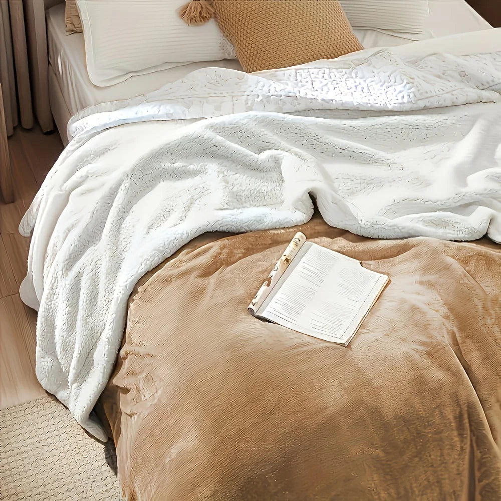 5 lb Reversible Twin Sherpa Blanket