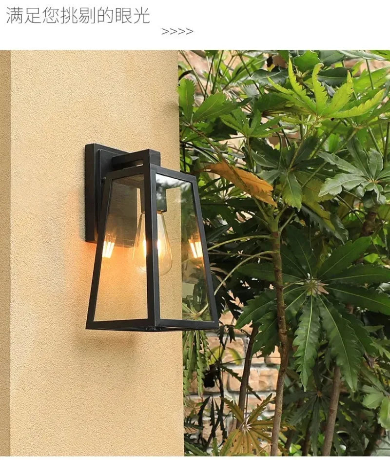 European-Style Waterproof Outdoor Wall Lamp