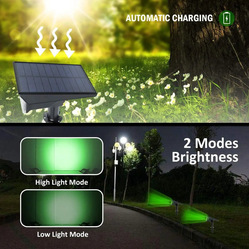 4-Piece Solar Outdoor Spotlights
