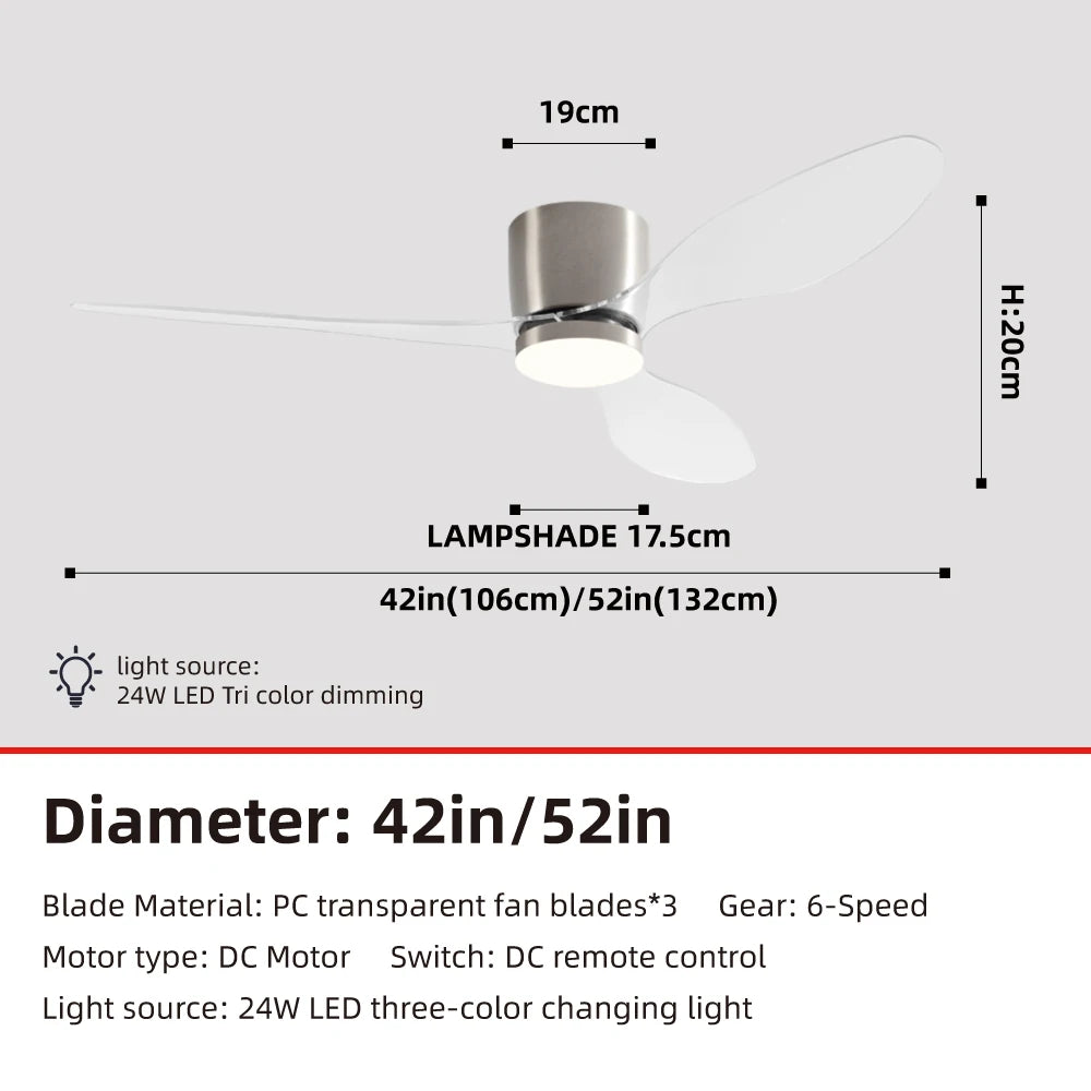 Restaurant Ceiling Fan with Light