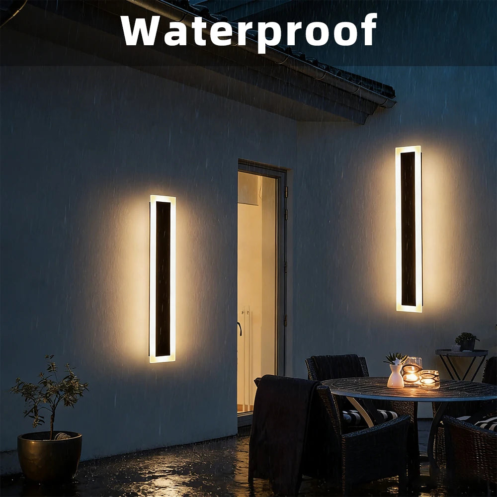 Acrylic Solar Waterproof Wall Light