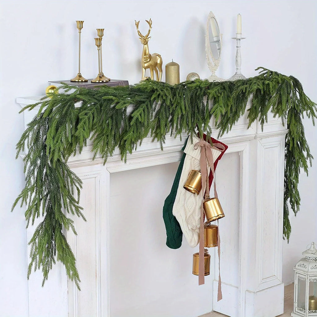 Classic Real-Touch Norfolk Pine Garland — WESTMERE