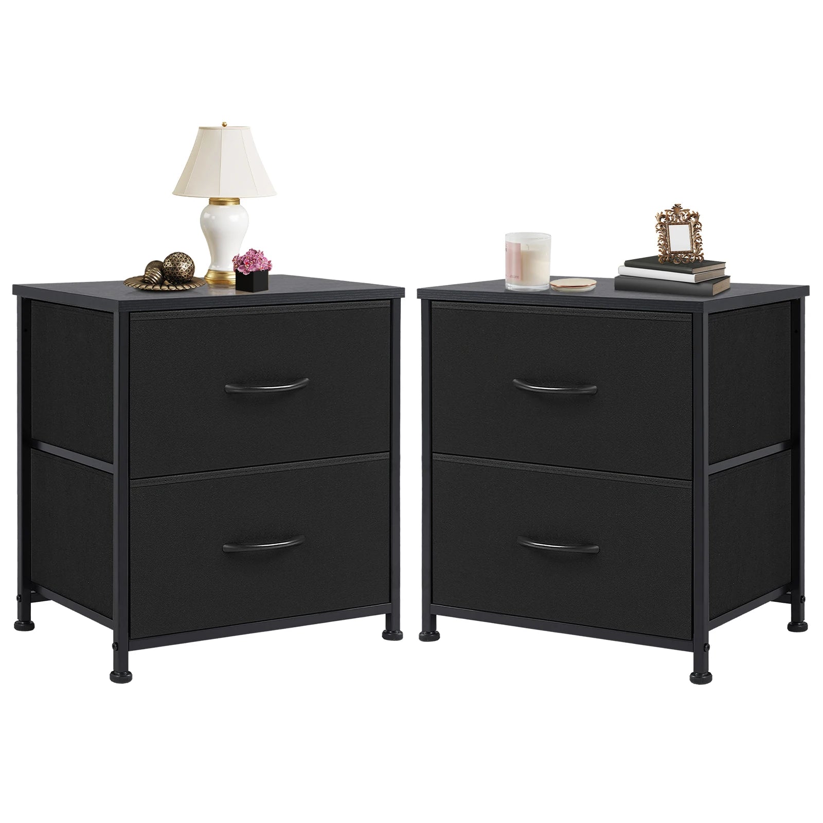 Fabric Drawer Nightstand