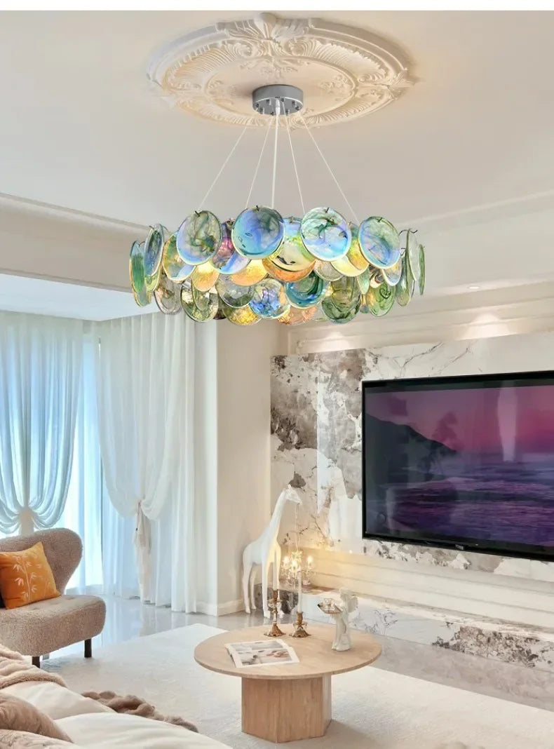 Colorful Murano Glass Chandelier