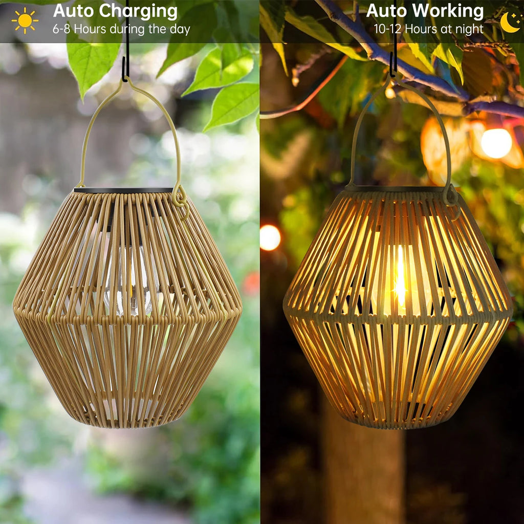 Boho Solar Waterproof Decorative Lantern
