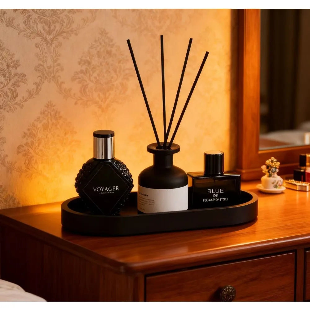 Silicone Wave-Edge Vanity Tray