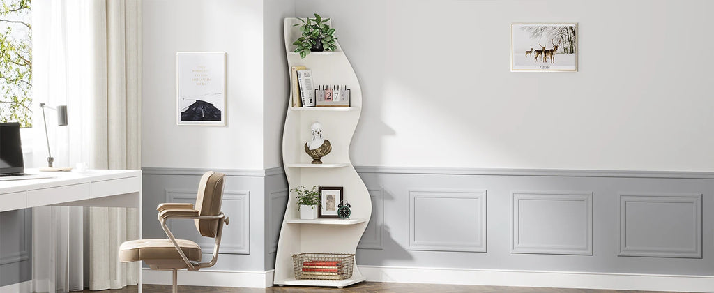 5-Tier Corner Bookshelf