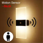 Acrylic Motion-Sensor Wall Light