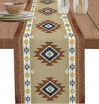 Boho American Indian Style Linen Table Runners Dresser Scarves Table Decor Reusable Kitchen Dining Table Runners Party Decor