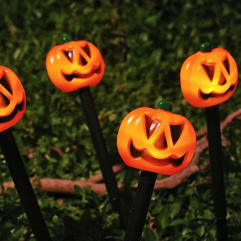 5-Piece Solar Jack-O-Lantern Light Set