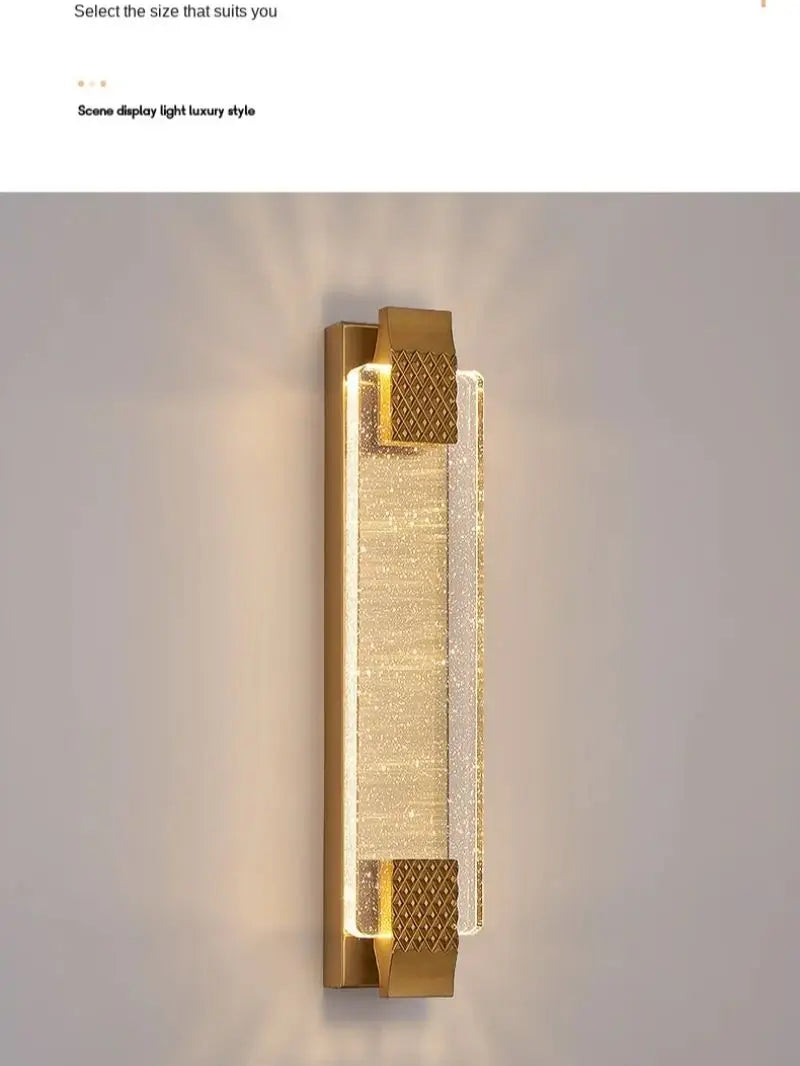 LuxeGlow Crystal Wall Sconce