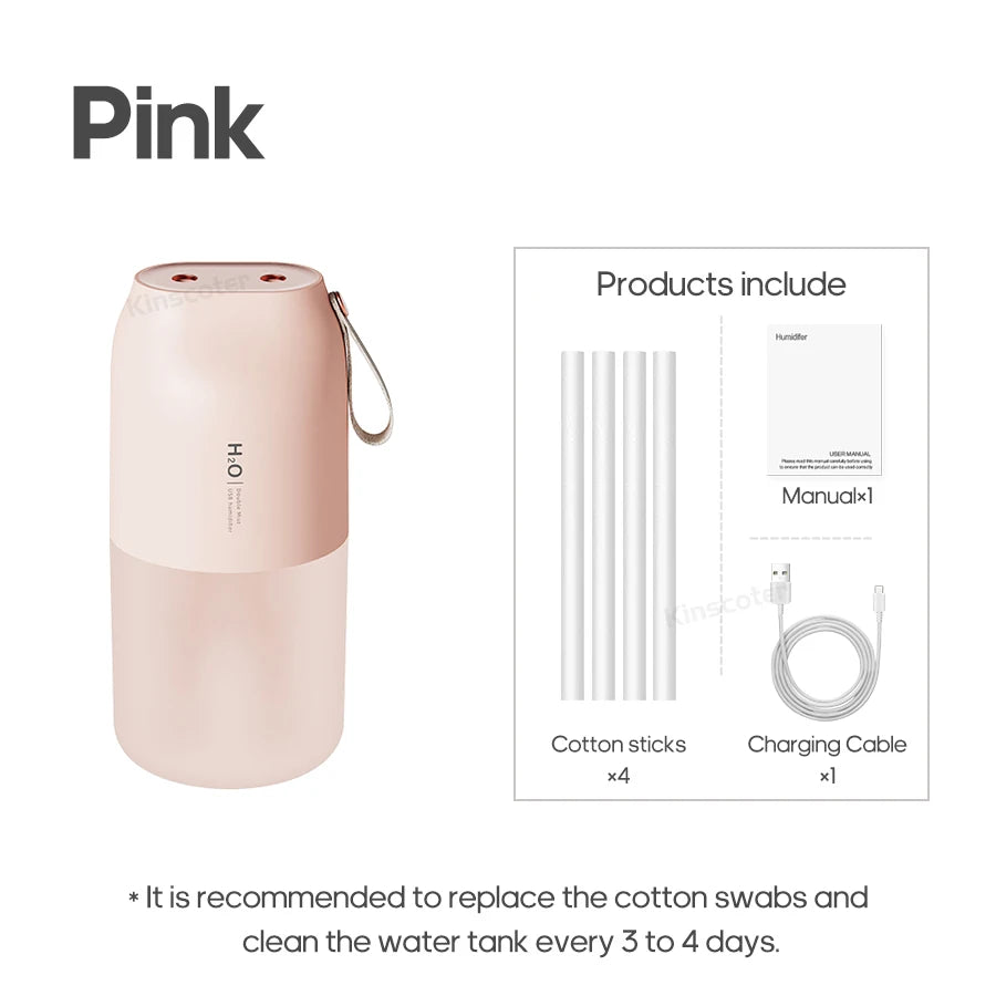 300ml Rechargeable Ultrasonic Humidifier