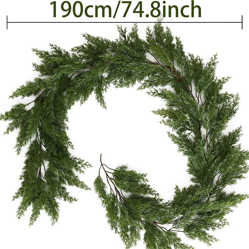 6.2-Foot Real-Touch Norfolk Pine Garland