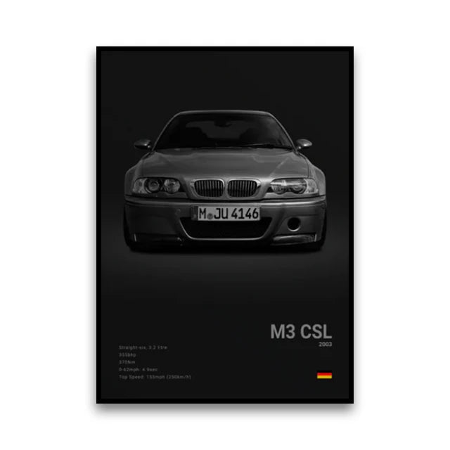 Classic Performance Car Canvas Print