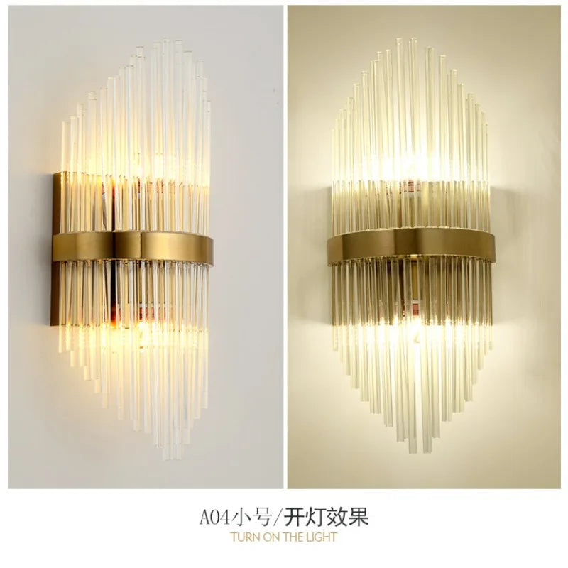 French Crystal Wall Sconce