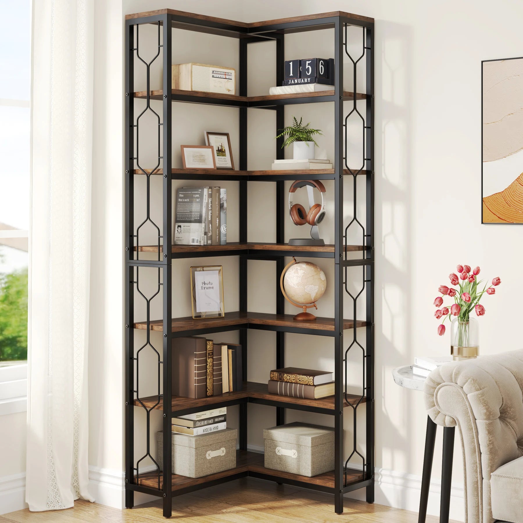 IronEdge 7-Tier Corner Shelf — WESTMERE