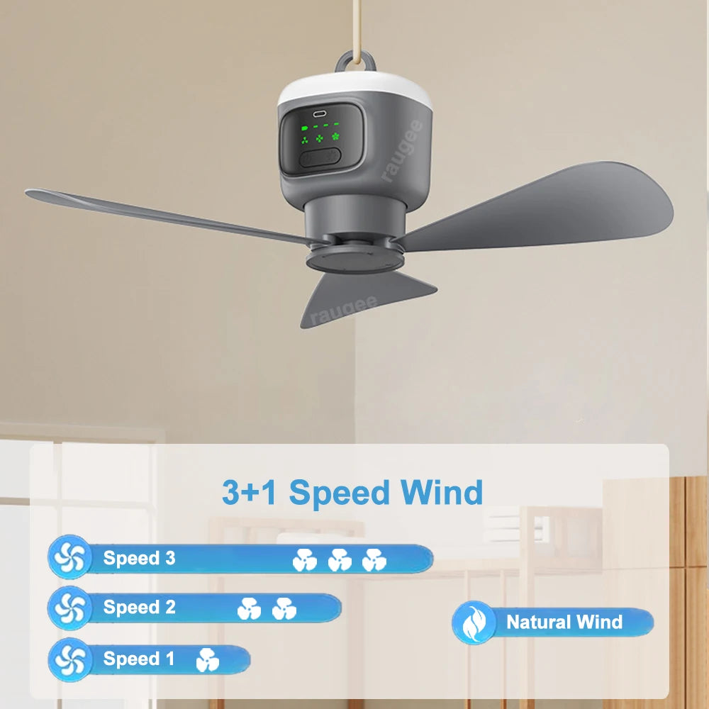 12000mAh Camping Ceiling Fan