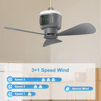 12000mAh Tent Ceiling Fan