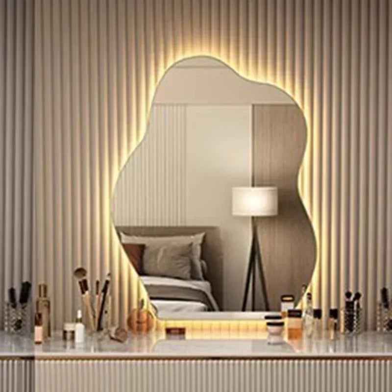 Irregular LED Accent Wall Mirror