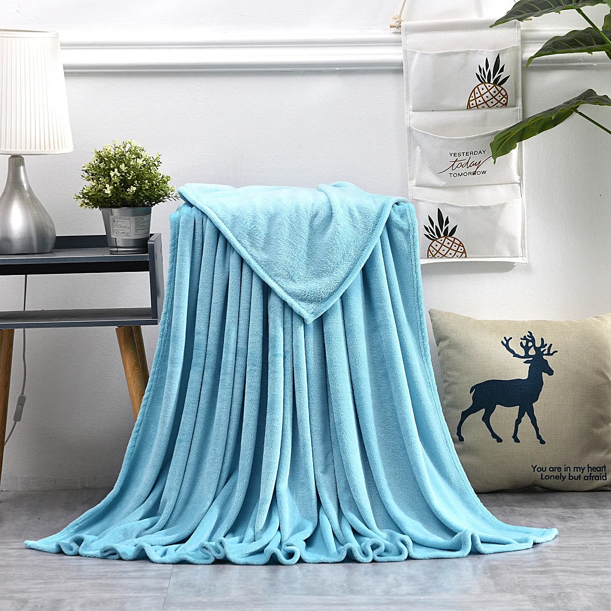 Coral Fleece Throw Blanket
