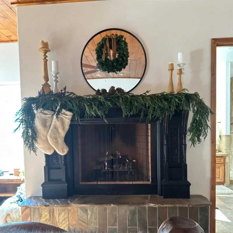 Full-Cascade Norfolk Pine Christmas Garland