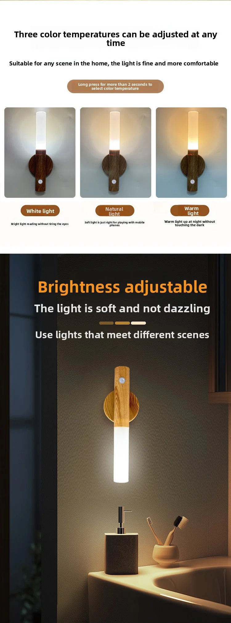 Rechargeable Motion Sensor Wall Light