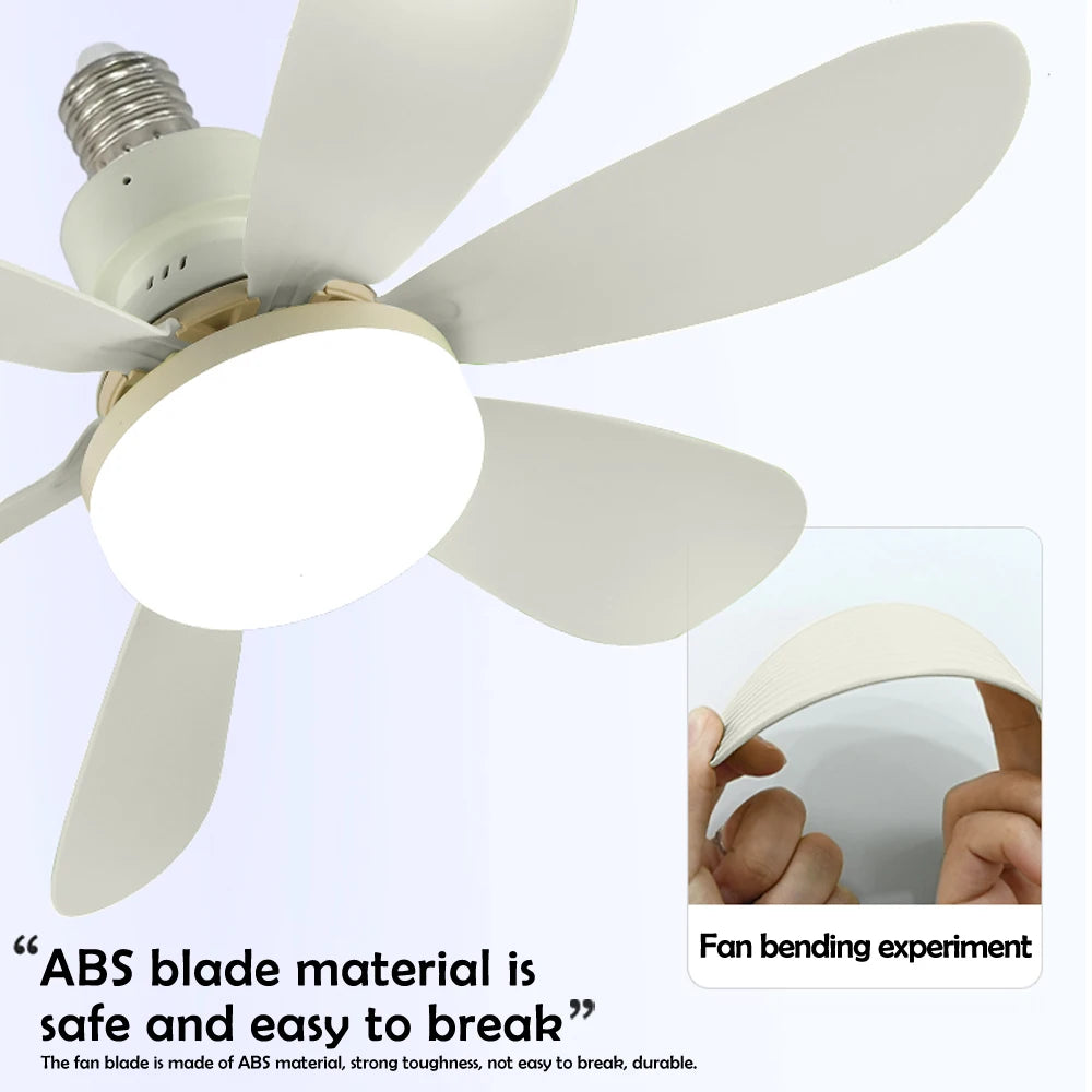 20-40w Smart Remote-Control LED Ceiling Fan with Light