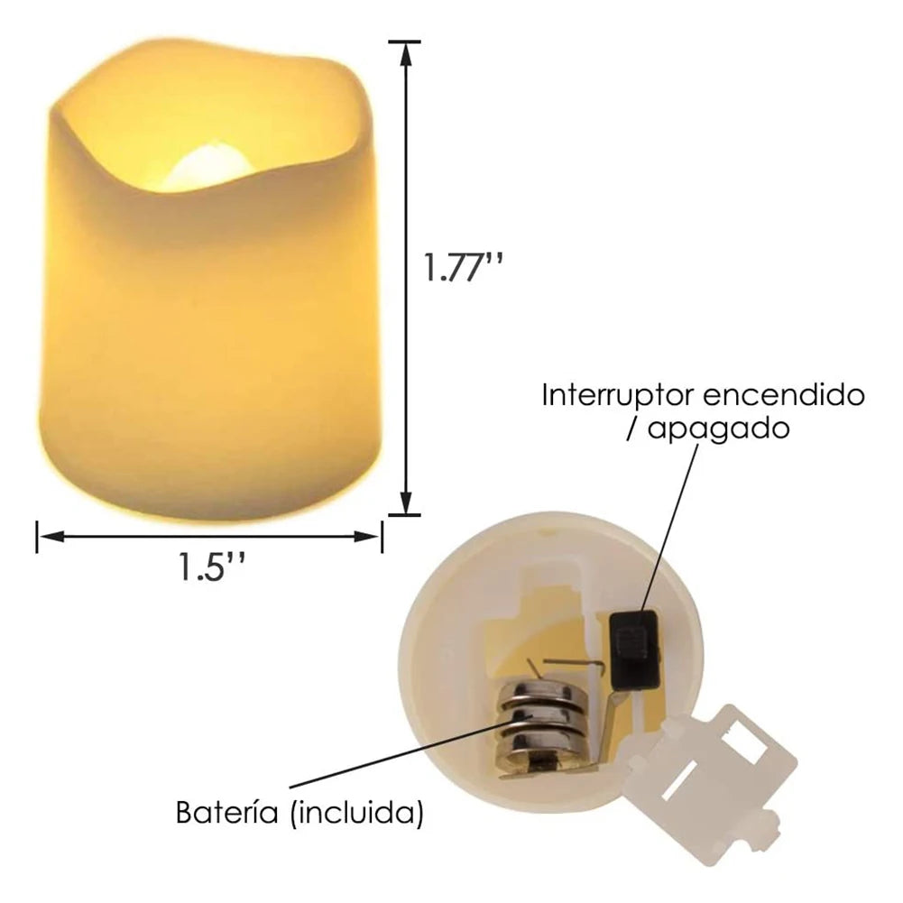24-Piece Flameless LED Tea Light Set