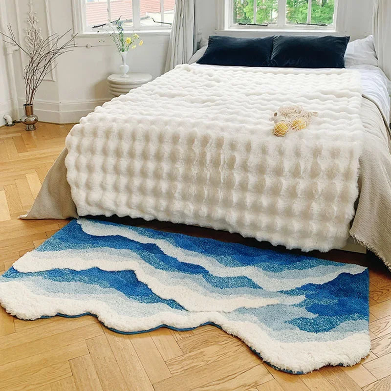 Ocean Wave Tufted Accent Rug