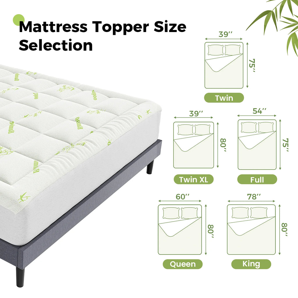 Bamboo Plush Mattress Topper
