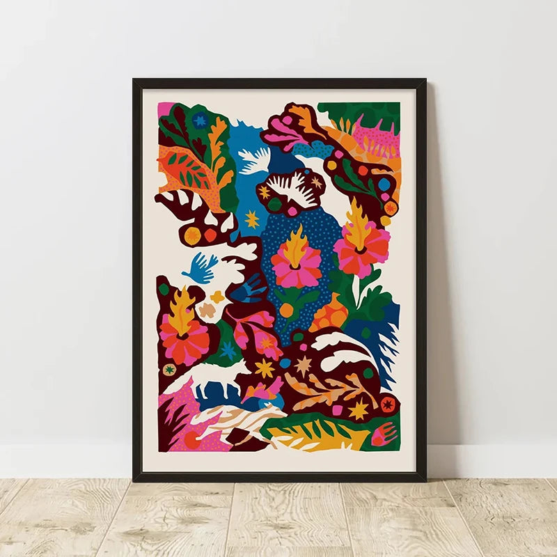 Retro Abstract Composition Canvas Print