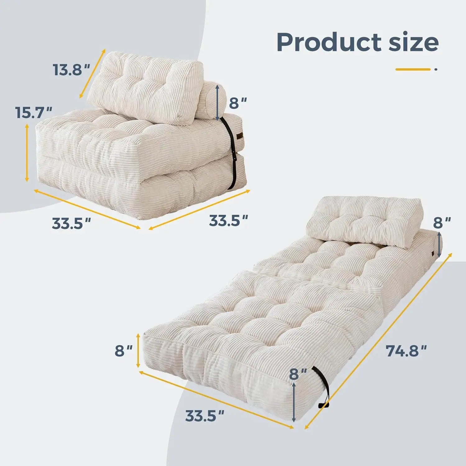 FoldEase Convertible Sleeper Chair