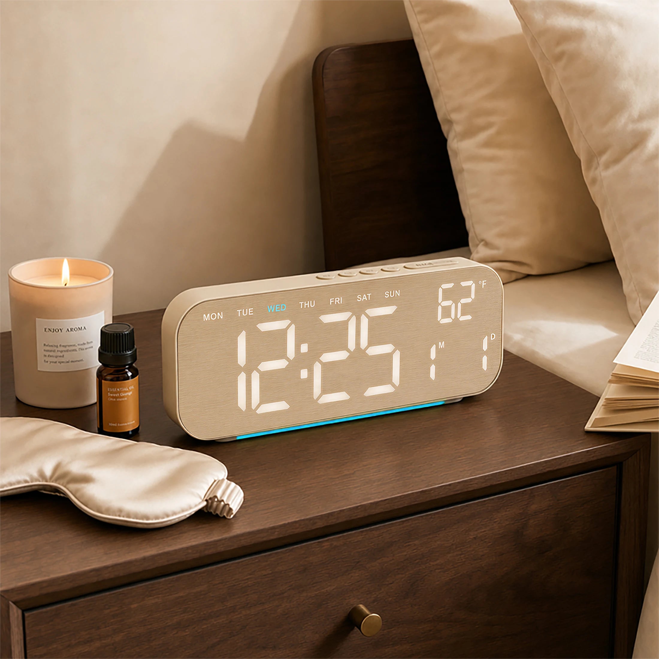 10-Inch Ambient LED Digital Alarm Clock