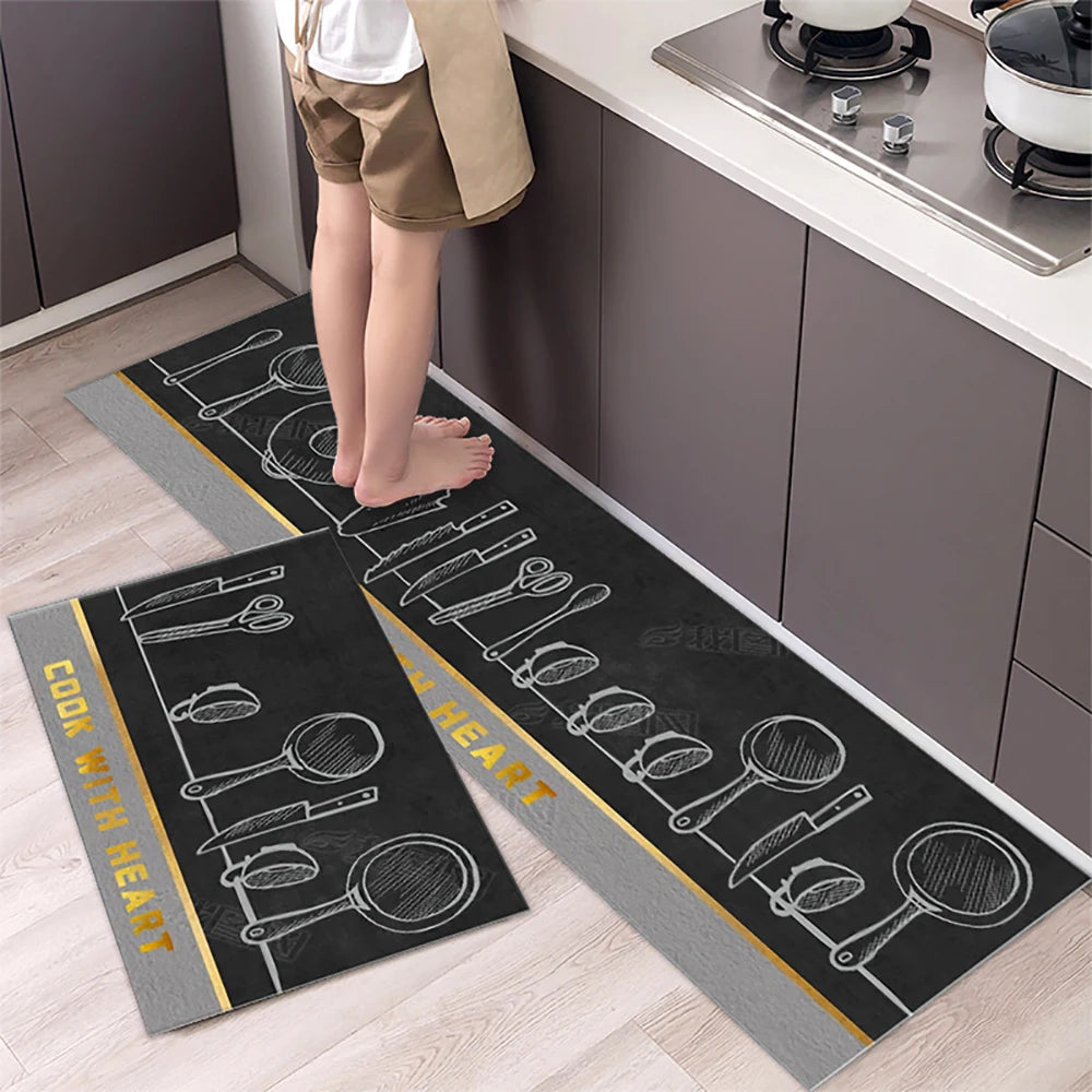 Crystal-Velvet Absorbent Kitchen Runner