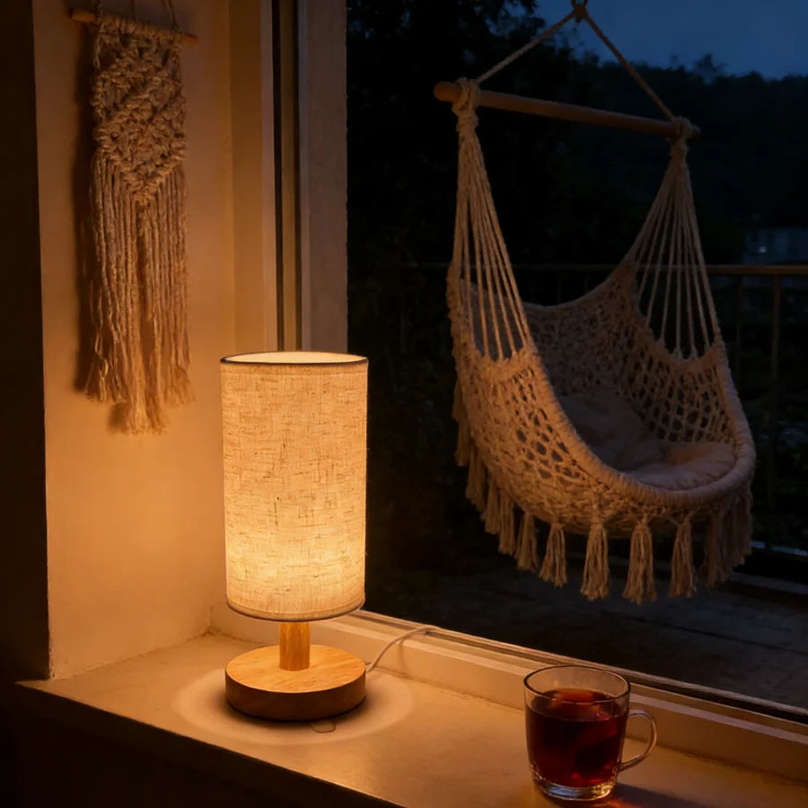 Wood LED Table Lamp