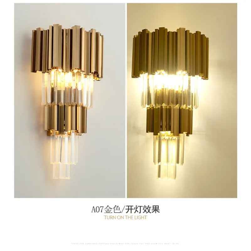 French Crystal Wall Sconce