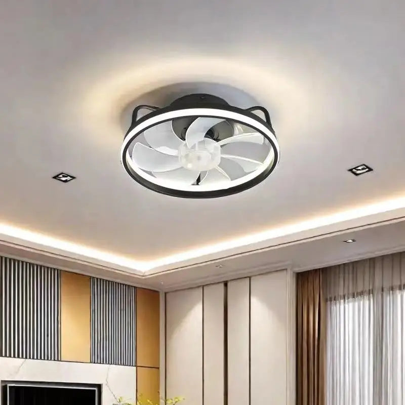 Electric Remote-Control LED Ceiling Fan with Light