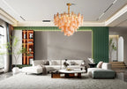 Murano Petal Glass Dimmable Chandelier