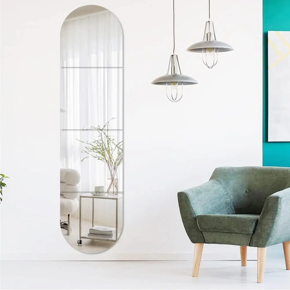 Glass Acrylic Arched Wall Mirror
