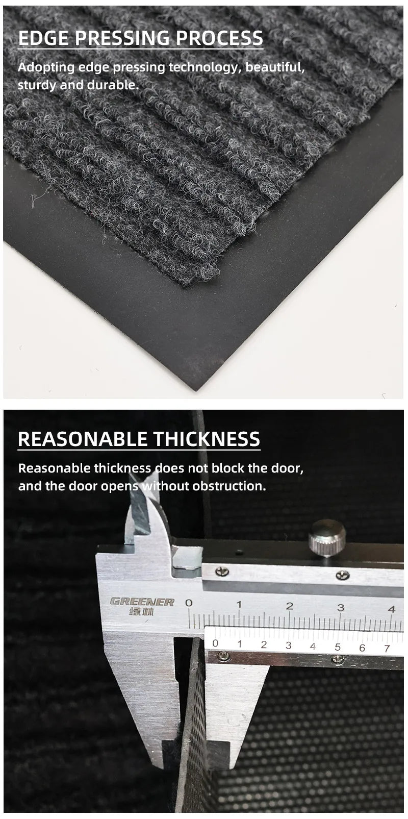 Natural Rubber Anti-Slip Welcome Mat