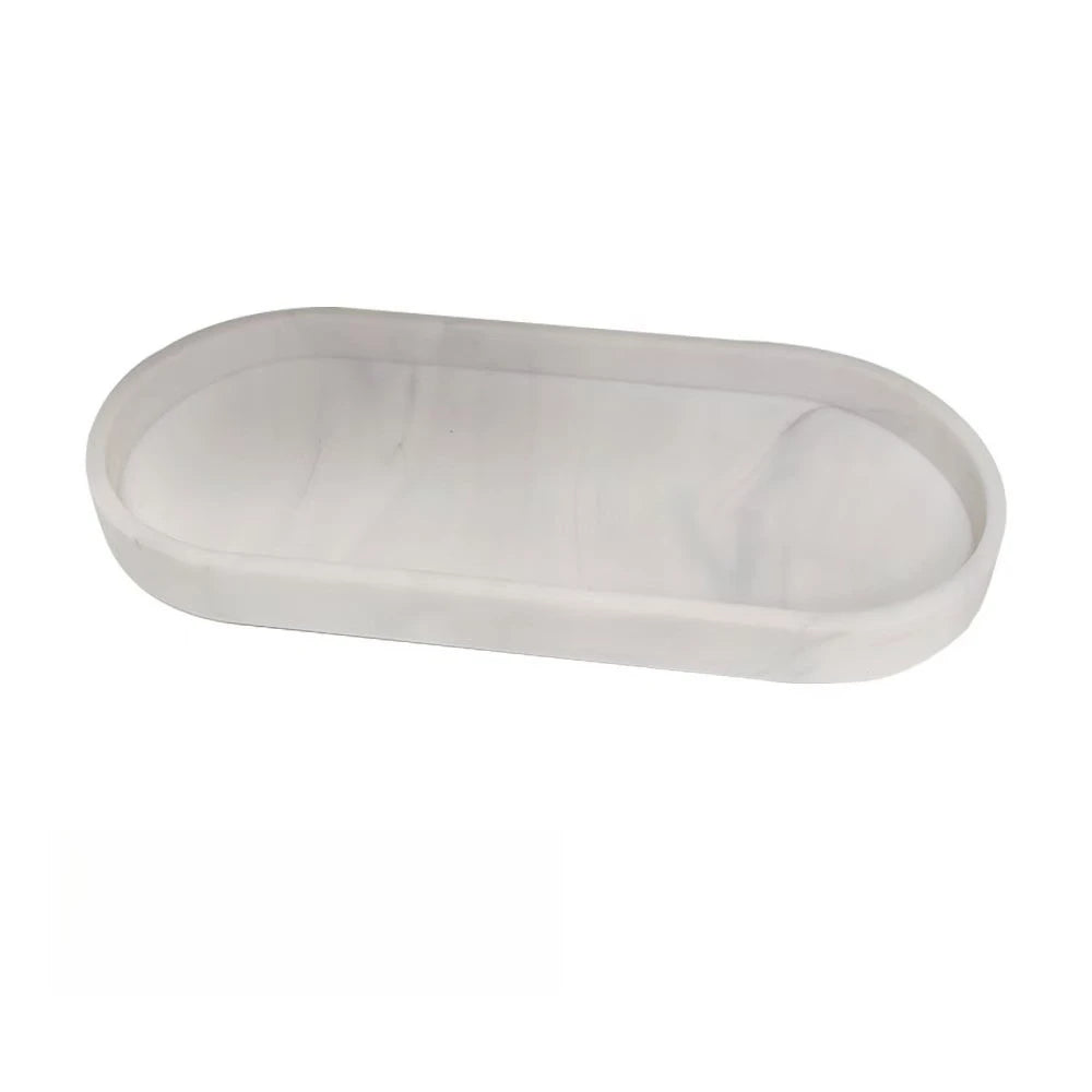 Silicone Wave-Edge Vanity Tray